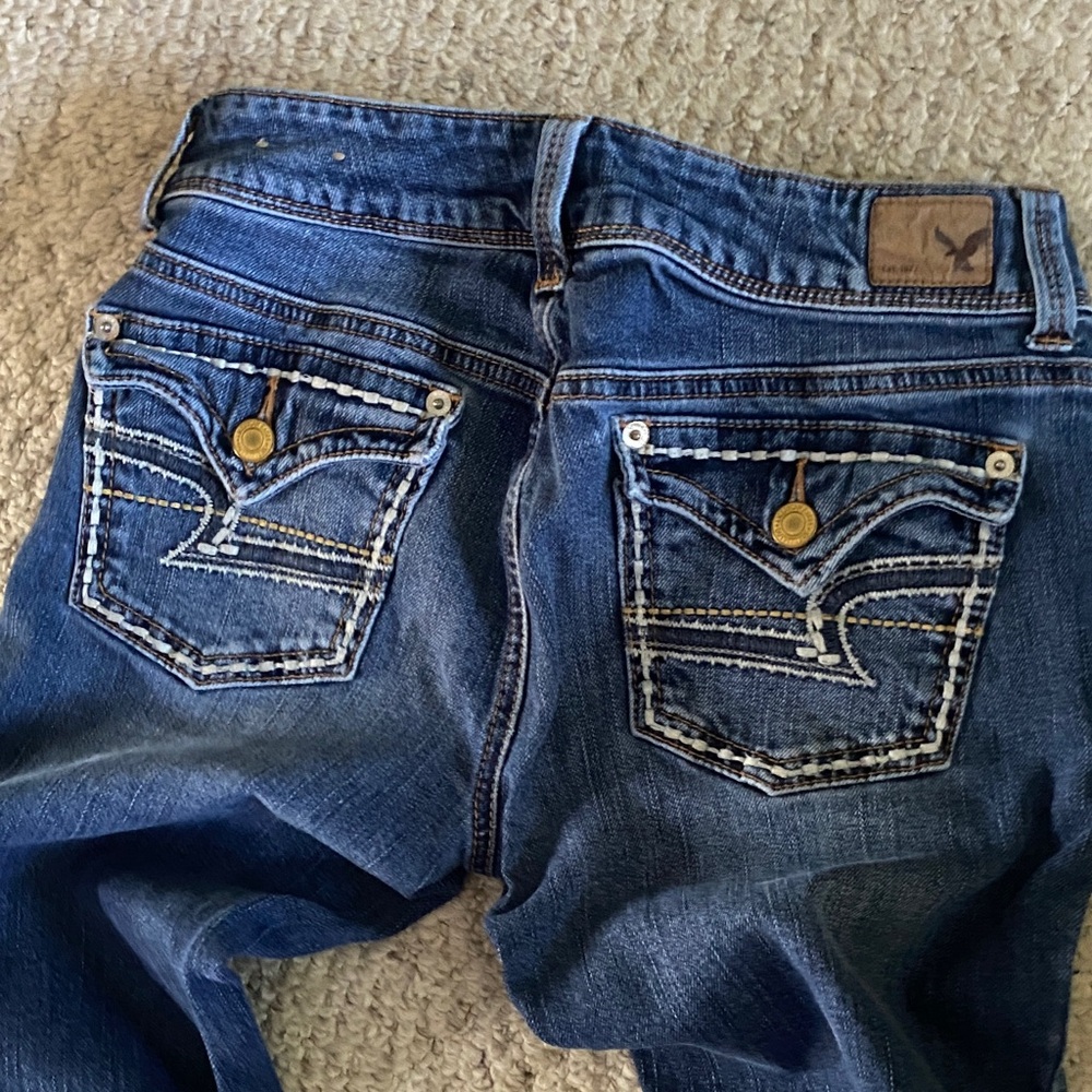 American Eagle Outfitters Dark Blue Boot Cut Jeans